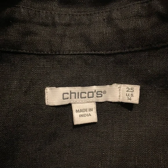 Chico’s Linen 3D Floral Dress - Picture 10 of 16